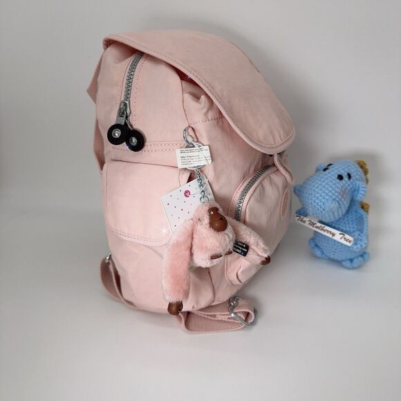 Kipling BP4354 Monkey City Pack XS Mini Backpack Blushing Pink NWT Lightweight - Picture 3 of 13